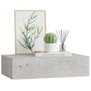 vidaXL betonszürke MDF falra szerelhető fiókos polc 40 x 23,5 x 10 cm