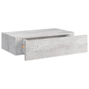 vidaXL betonszürke MDF falra szerelhető fiókos polc 40 x 23,5 x 10 cm