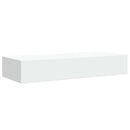 vidaXL fehér MDF falra szerelhető fiókos polc 60 x 23,5 x 10 cm