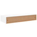 vidaXL fehér MDF falra szerelhető fiókos polc 60 x 23,5 x 10 cm
