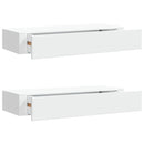 vidaXL 2 db fehér MDF falra szerelhető fiókos polc 60 x 23,5 x 10 cm