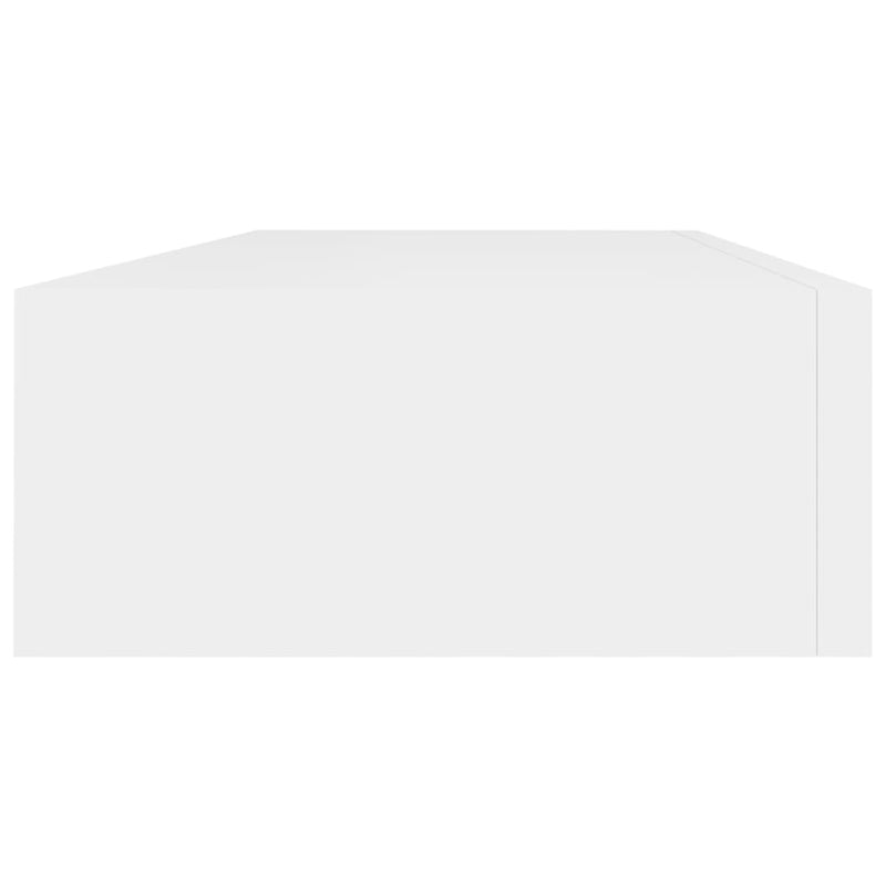 vidaXL 2 db fehér MDF falra szerelhető fiókos polc 60 x 23,5 x 10 cm