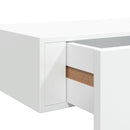 vidaXL 2 db fehér MDF falra szerelhető fiókos polc 60 x 23,5 x 10 cm