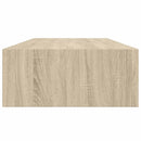 vidaXL tölgyszínű MDF falra szerelhető fiókos polc 60 x 23,5 x 10 cm