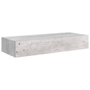 vidaXL 2 db betonszürke MDF falra szerelhető fiókos polc 60x23,5x10 cm