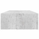 vidaXL 2 db betonszürke MDF falra szerelhető fiókos polc 60x23,5x10 cm