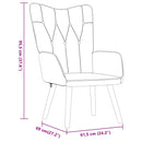 vidaXL világosszürke szövet pihenőszék lábtartóval