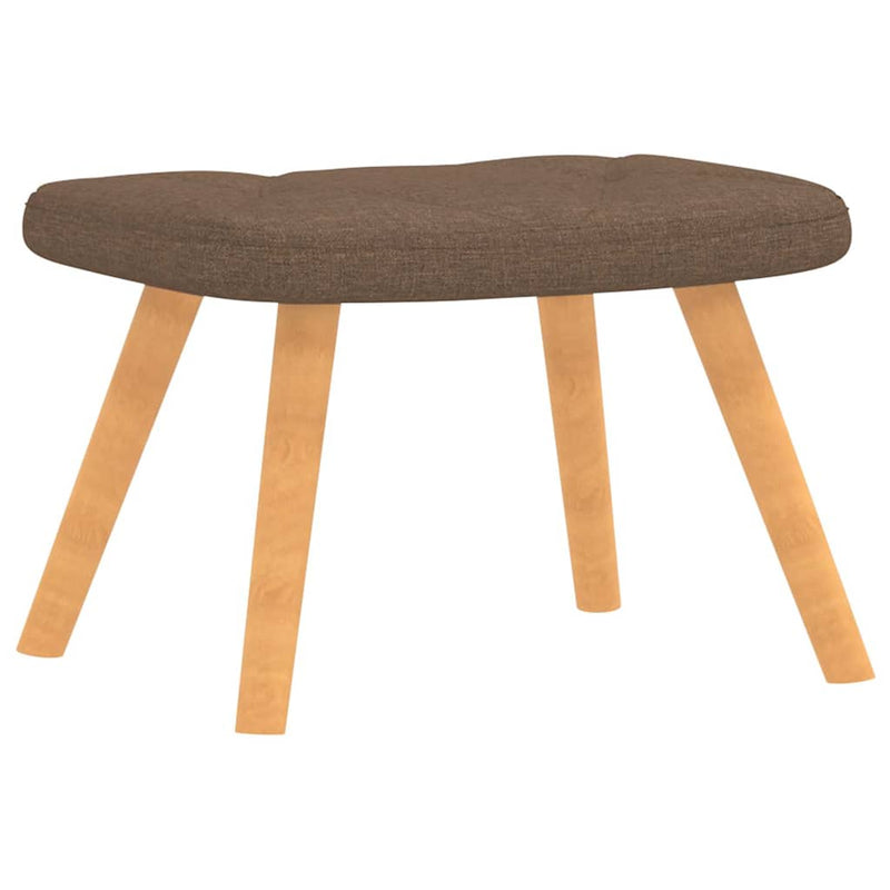 vidaXL barna szövet pihenőfotel lábtartóval