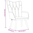 vidaXL tópszínű szövet pihenőfotel lábtartóval