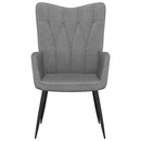 vidaXL sötétszürke szövet pihenőfotel