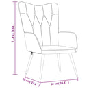 vidaXL sötétszürke szövet pihenőfotel