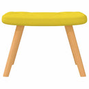 vidaXL mustársárga szövet hintaszék lábtartóval