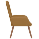 vidaXL barna bársony pihenőfotel