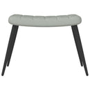 vidaXL világosszürke bársony pihenőszék lábtartóval