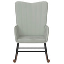 vidaXL világosszürke bársony hintaszék