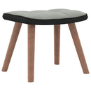 vidaXL világosszürke bársony és PVC hintaszék lábtartóval