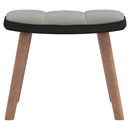 vidaXL világosszürke bársony és PVC hintaszék lábtartóval