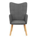 vidaXL sötétszürke szövet pihenőfotel