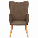 vidaXL barna szövet pihenőfotel