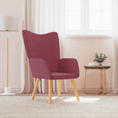 vidaXL bordó szövet pihenőfotel