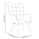 vidaXL mustársárga szövet pihenőfotel lábtartóval