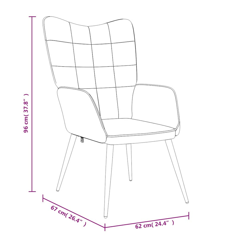 vidaXL sötétszürke szövet pihenőfotel