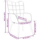 vidaXL mustársárga szövet pihenőfotel