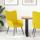 vidaXL mustársárga szövet pihenőfotel