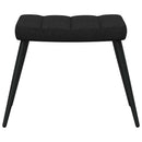 vidaXL fekete szövet pihenőfotel lábtartóval