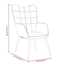 vidaXL bordó szövet pihenőfotel lábtartóval