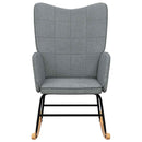 vidaXL világosszürke szövet hintaszék