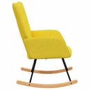vidaXL mustársárga szövet hintaszék