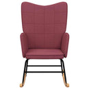 vidaXL bordó szövet hintaszék