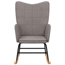 vidaXL tópszínű szövet hintaszék