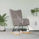 vidaXL tópszínű szövet hintaszék