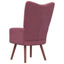 vidaXL rózsaszín bársony pihenőfotel