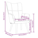 vidaXL bordó bársony pihenőszék