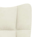 vidaXL krémfehér bársony pihenőfotel