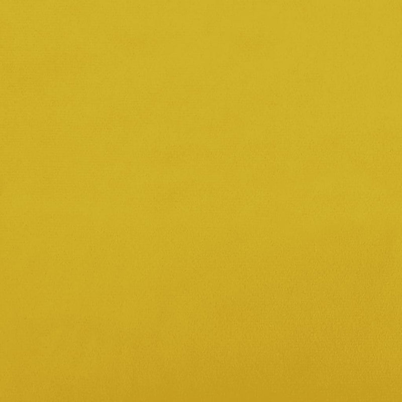 vidaXL mustársárga bársony pihenőszék lábtartóval