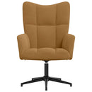 vidaXL barna bársony pihenőfotel