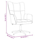 vidaXL barna bársony pihenőszék lábtartóval