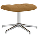 vidaXL barna bársony pihenőszék lábtartóval