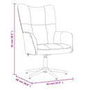 vidaXL barna bársony pihenőszék lábtartóval