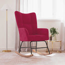 vidaXL bordó bársony hintaszék