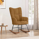 vidaXL barna bársony hintaszék