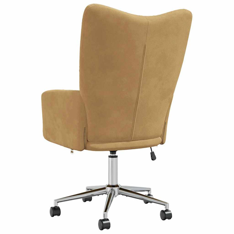 vidaXL barna bársony pihenőfotel