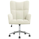 vidaXL krémfehér bársony pihenőfotel