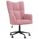 vidaXL rózsaszín bársony pihenőfotel