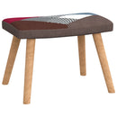 vidaXL foltvarrott szövet pihenőszék lábtartóval