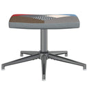 vidaXL foltvarrott szövet pihenőszék lábtartóval